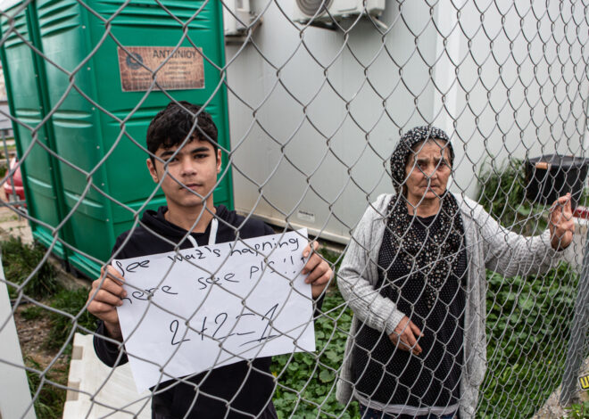 Kurdish Refugees Protest for Dignified Living Conditions at Greece’s Oinofyta Camp