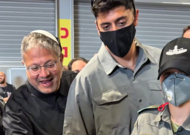 Ben-Gvir posts video of illegally held Gaza flotilla activists