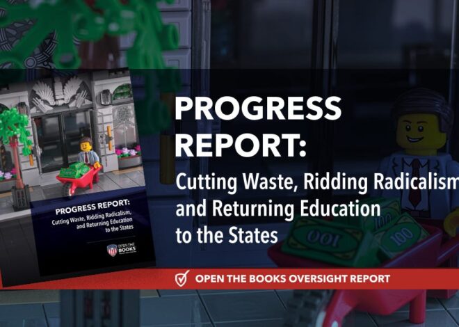 Progress Report: Cutting Waste, Ridding Radicalism, and Returning Education to the States