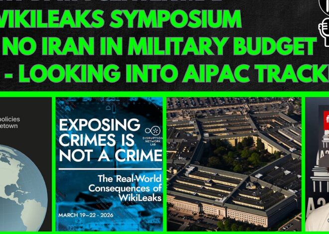 Data Center Map, Wikileaks Symposium, Military Budget, Looking Into AIPAC Tracker: Lightning Round!