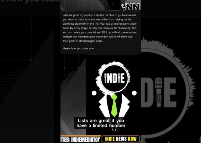 Curate Trusted Sources as a List on X and Fix Your Feed | @caitoz @GetIndieNews @IndLeftNews