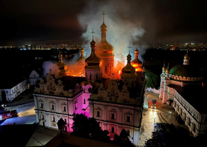 Historic Ukrainian Cathedral Damaged During Heavy Russian Bombardment