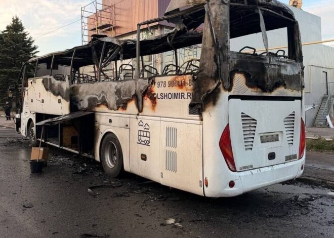 Ukrainian drones kill 8 civilians, hitting a long distance civilian passenger bus northeast of Donetsk