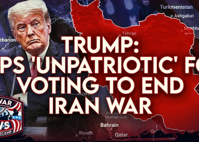 Antiwar News: Trump: Reps 'Unpatriotic' for Voting To End Iran War, IDF Strikes Pound Gaza Apartments, and More