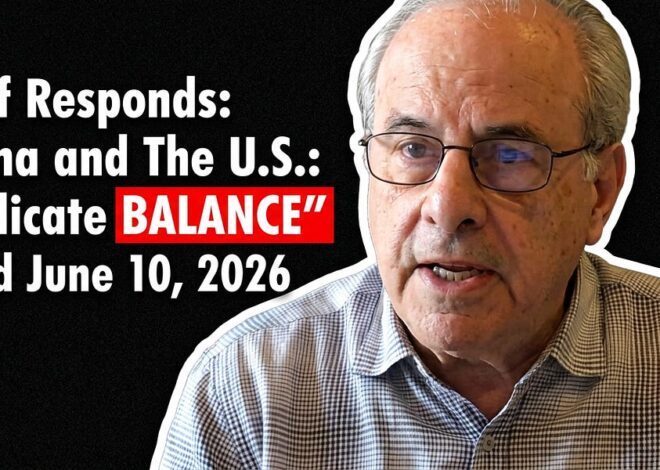 Wolff Responds: “China and The U.S.: A Delicate Balance” Dated June 10, 2026