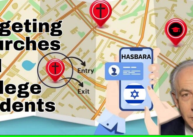 Israel GeoTargeting Christian Americans with Hasbara, Pro-Israel Propaganda