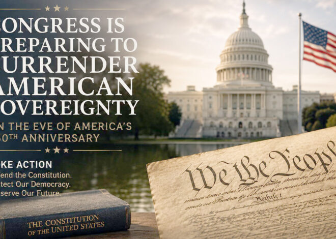Congress Is Preparing To Surrender American Sovereignty on the Eve of America’s 250th Anniversary