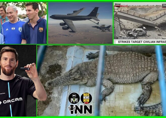 Messi Ties to Bibi, IDF & Unit 8200, Croc filled MOATS, BOMBING Civilian Infrastructure in Iran