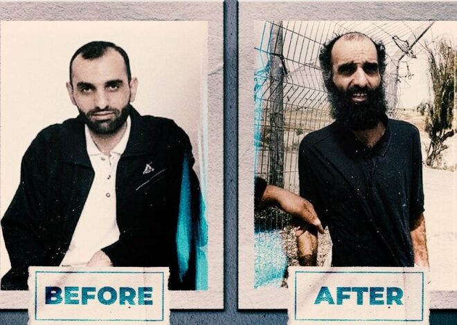 Photos of Palestinians Before and After Imprisonment by Israel