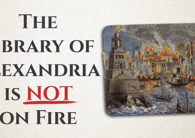 The Library of Alexandria is NOT on Fire