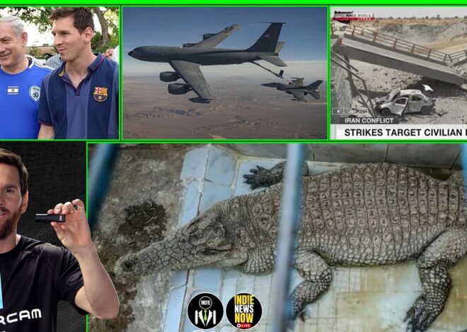 Messi Ties to Bibi, IDF & Unit 8200, Croc-filled MOATS, BOMBING Civilian Infrastructure in Iran