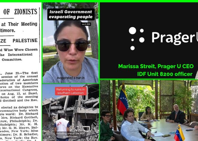 VAPORIZING Humans, Rafah Model in Lebanon, PragerU Taking Maxwell Education Op, IDF in Venezuela