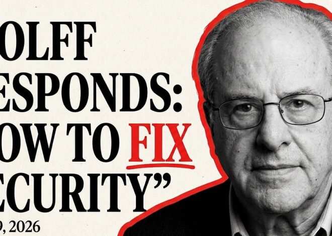 Wolff Responds: “How to Fix Security” dated July 29, 2026