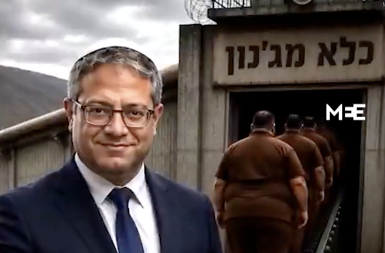 Israel’s Ben Gvir Posts AI Video Depicting Starving Palestinian Prisoners