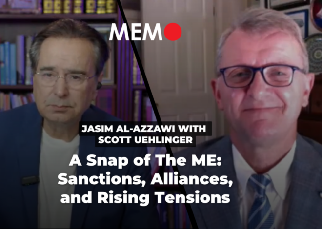 Podcast by Jasim Al-Azzawi with Scott Uehlinger: A Snap of The ME: Sanctions, Alliances, and Rising Tensions – Middle East Monitor