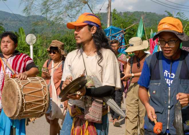 Northern Thailand Communities March to Defend the Kok River from Mining Pollution