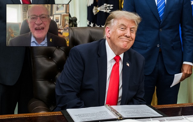 Trump Welcomes Alan Dershowitz Into the GOP, Shills His New Book
