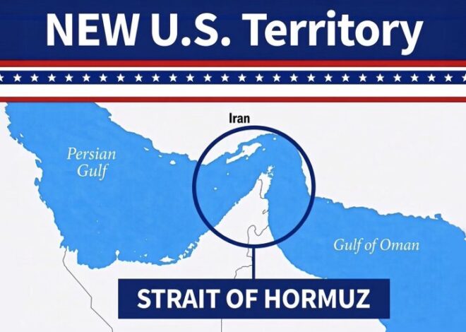 Trump Posts Image Labeling Strait of Hormuz as ‘New US Territory’