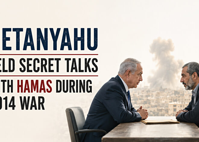 Netanyahu Held Secret Talks with Hamas During 2014 War