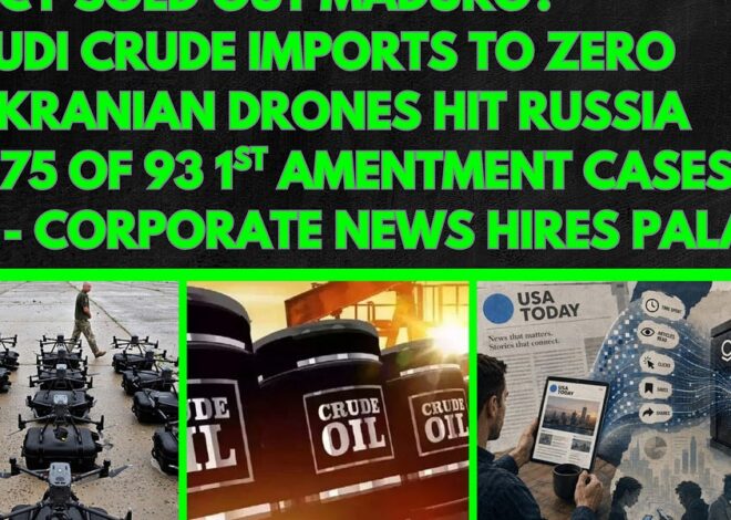 Around the World: Venezuela, Saudi Oil Imports to Zero, Ukraine, USA Today & Palantir, Epstein Story