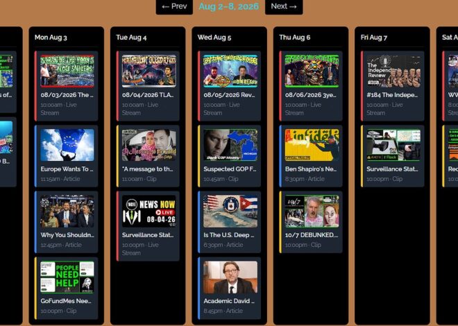 INN This Week 8/2 – 8/8/26 @GetIndieNews @IndLeftNews @AngelJRivera08 @The_Dissident30 @ReefBreland @ogbonna_Collin @AMWakeup @SlowNewsDayShow @TheIndReview @TLAVagabond @BoatsSmashing