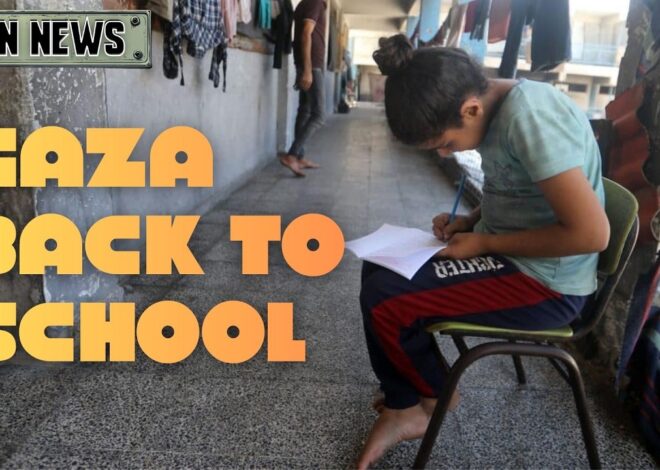 Gaza Children RETURN To School IN TENTS | @GetIndieNews @Mondoweiss