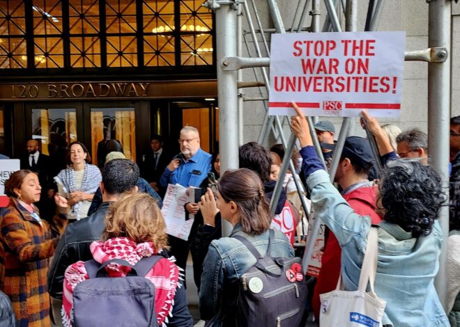 CUNY Faculty Rally for Fired Colleague and Against Academic Repression