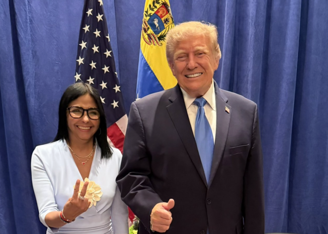 Trump Meets With Venezuela’s Acting President After Boasting About Plundering the Country’s Resources