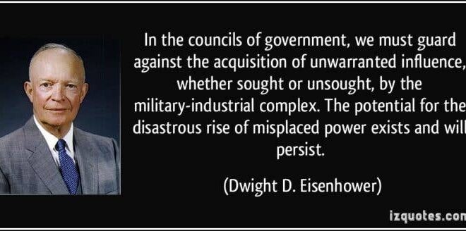 Eisenhower and Washington Both Spoke Out Against War