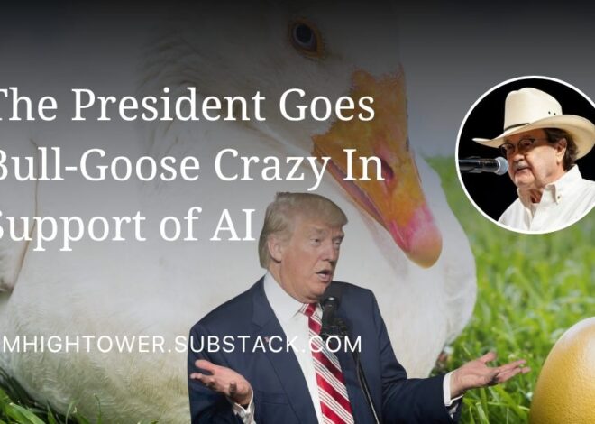 The President Goes Bull-Goose Crazy In Support of AI