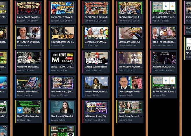 INN This Week 9/13 – 9/19/26 @GetIndieNews @IndLeftNews @AngelJRivera08 @ReefBreland @ogbonna_Collin @AMWakeup @SlowNewsDayShow @TheIndReview @The_Dissident30 @TLAVagabond @IndieNewsNow_