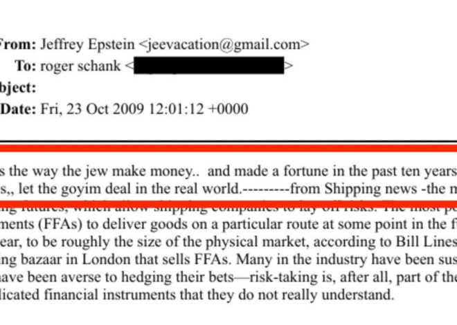 Epstein Files Expose ‘Goyim’ Derision