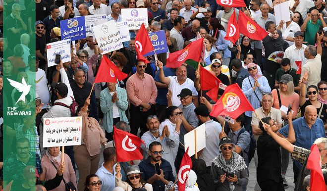 Tunisians stage biggest protest in years against President Saied