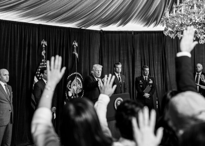 “Trump’s war with the ‘liberal’ press.”