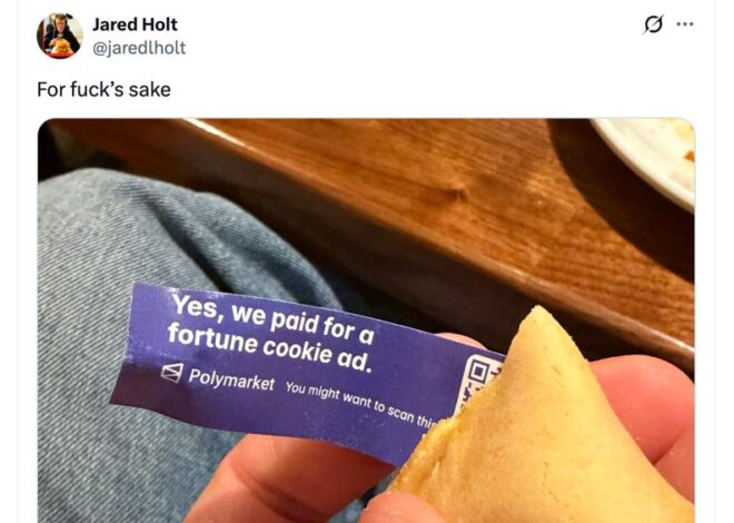 There Are Polymarket Ads In Fortune Cookies