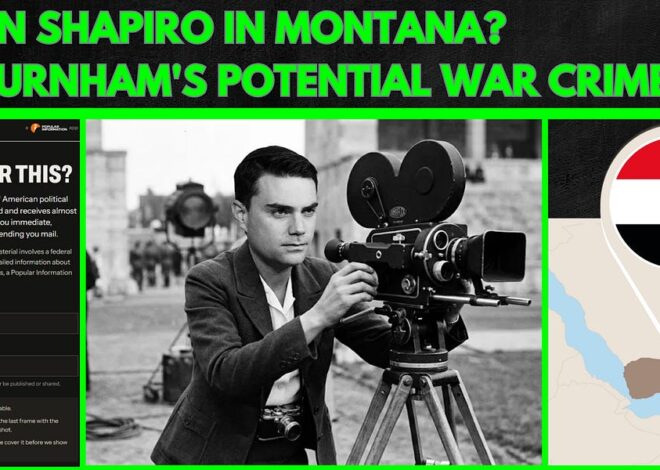 New Campaign Finance Research Tool, Ben Shapiro in Montana?, Burnham's Potential War Crimes