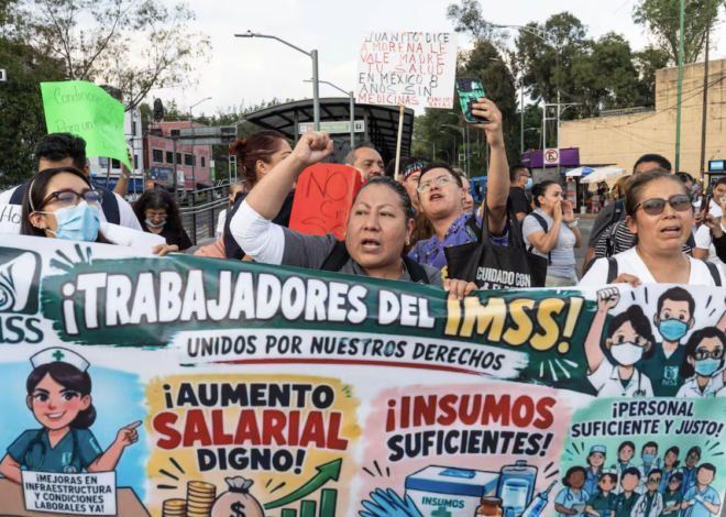 Mexico: Over 40,000 Healthcare Workers Protest Ahead of Contract Vote
